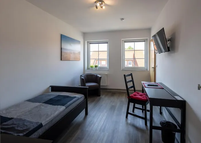 Gaestehaus Olympia Wilhelmshaven - Moderne Einzelzimmer Mit Eigenem Bad Fuer Monteure 公寓