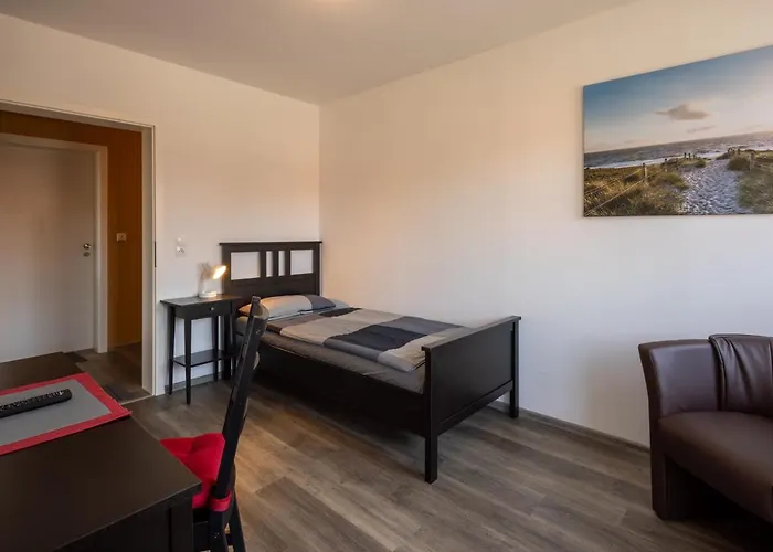 Gaestehaus Olympia Wilhelmshaven - Moderne Einzelzimmer Mit Eigenem Bad Fuer Monteure 아파트 *